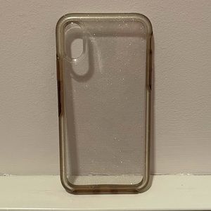 Clear with sparkles Otterbox Case for iPhone X/XS